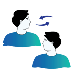 Neck Rotation exercise illustration