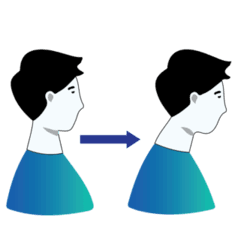 Neck Retraction exercise illustration