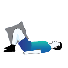 Pillow Squeeze exercise illustration