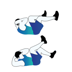 Bicycle Crunches exercise illustration
