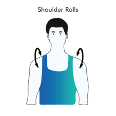Shoulder Rolls exercise illustration