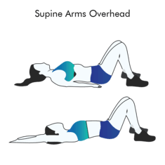 Supine Arms Overhead exercise illustration